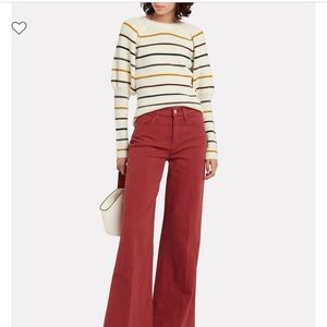 NWT SAYLOR
Keane Puff Sleeve Striped Sweater Sz Large